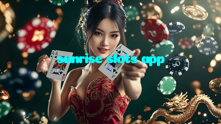 sunrise slots app casino presented on mobile device in Pakistan with slots and live games